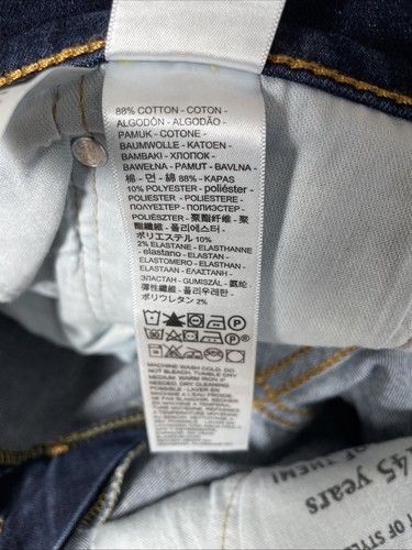 Pantalones de mezclilla Levis 502 para hombre 34x29,5 *REAL* azul calce cónico flexible informales - Imagen 10 de 11