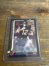 Nico Collins Topps Chrome 2025 Black boarder 10/10🔥🔥🔥🔥