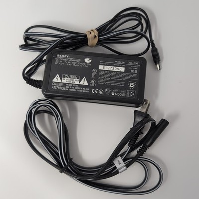 Genuine SONY Power Adaptor AC-L10B 8.4V 1.5A Power Supply Handycam + Power Cable