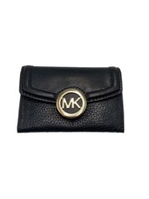 MICHAEL KORS Key Case, Faux Leather, Black, Solid Color, Women's, AV-2012