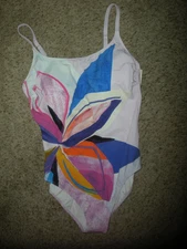 GOTTEX Multicolor Paradiso 1 Pc  Lingerie Strap Style  Swimsuit Sz 14 NWT