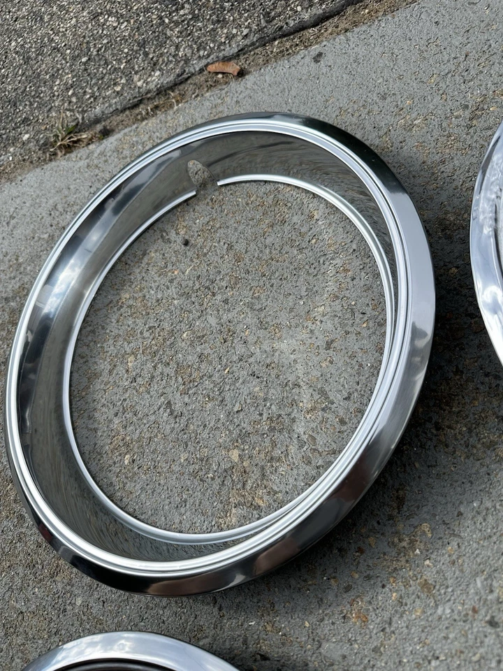 4 82-88 Subaru DL GL Brat 13” Steel Wheel Beauty Trim Rings - Image 4 of 4