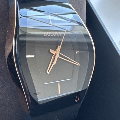 Bulova Men's Gemini Latin Grammy Modern Quartz Black Silicon Watch 41 MM 97A163