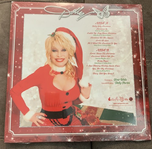 Dolly Parton Holly Dolly Christmas White Color Vinyl LP WalMart Record Sealed - Picture 2 of 5