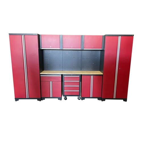 US PRO GARAGE STORAGE SYSTEM TOOL CHEST CABINET BOX RED / BLACK FINANCE OPTIONS - Picture 11 of 11