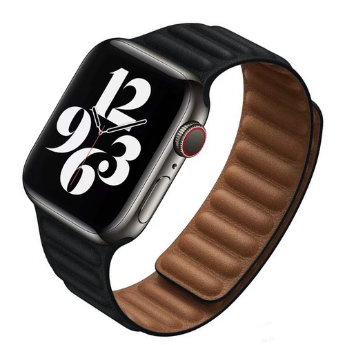 For Apple Watch Leather Link Magnetic Classic Band 45/49mm Ultra Series 8 7 6 5 - Picture 13 of 54