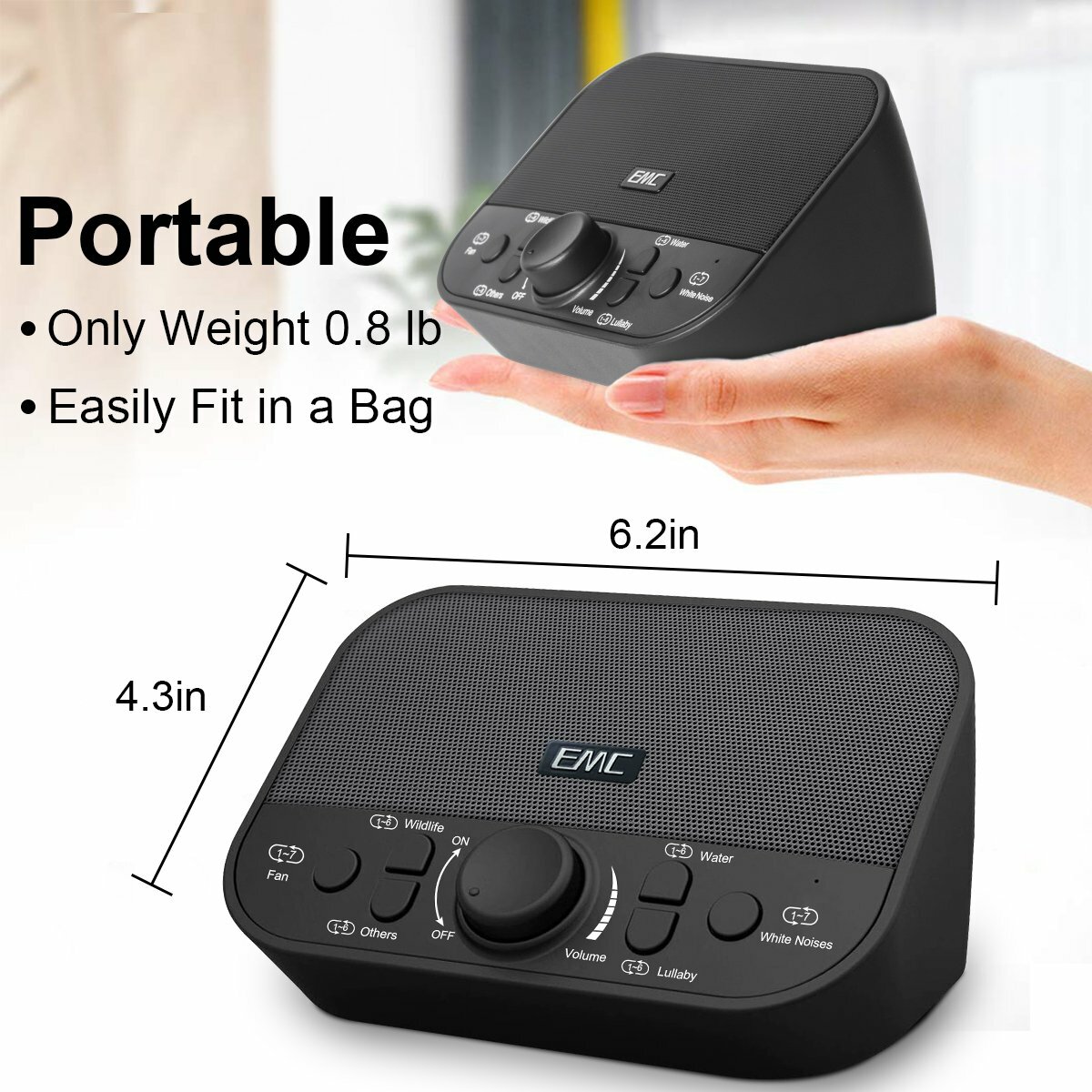 Portable White Noise Machine Hotmoon Cocoon White Noise Machine - Foto 3