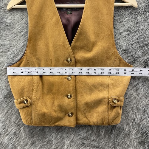 Timberland hellbraune Lammlederweste Weather Gear Paisley Vintage Western Damen S - Bild 14 von 16