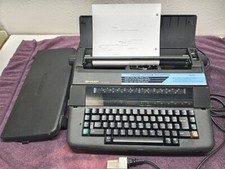 Vintage SHARP PA-3100 II Portable Electronic Typewriter WORKS thumbnail