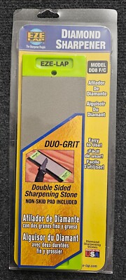 EZE LAP Diamond Sharpener Duo-Grit Double Sided Sharpening Stone #DD8F/C  3''x10''