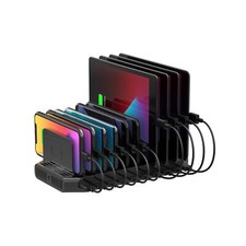 Unitek USB Charging Station, 10 USB Fast Ports Charge Docking Station and Adj...