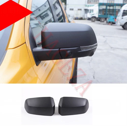 Car Side Rearview Mirror Caps Cover for Ford Ranger 2023-2024 Matte Black ABS 