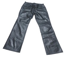 Polo Ralph Lauren Women's 32 X 30 Leather Jean Size 12 Genuine Viscose Lining