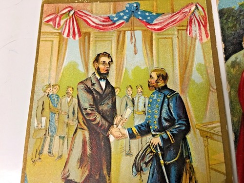 2. Vintage Postcards of A. Lincoln & General Grant - Picture 2 of 4
