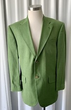VINTAGE 70s IRVINE PARK MENS BLAZER JACKET SPORT COAT GREEN 42 S
