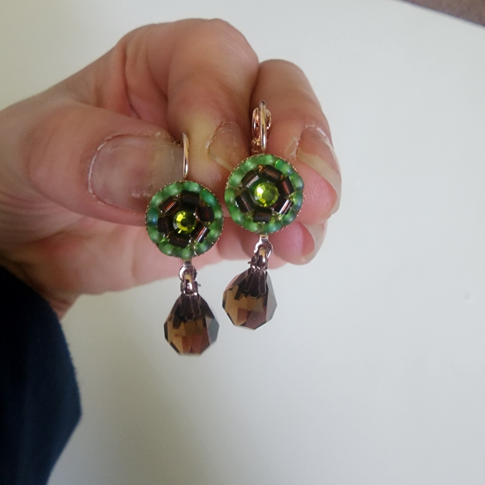 Dramatic Unique Statement Necklace with Matching … - image 3