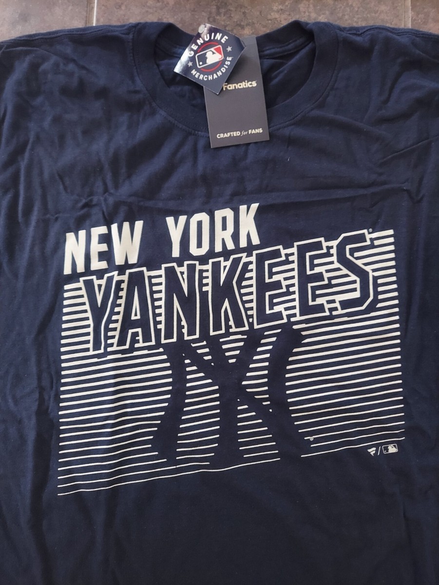NWT FANATICS NEW YORK YANKEES BASEBALL SHORT SLEEVE NAVY T