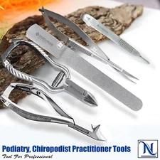 Ingrown Toenail Tool Set – Thick Nail Cutters, Micro‑Scissors & Podiatry File