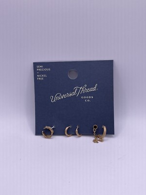 Universal Thread Goods Co. Semi Precious Nickel Free Post Earrings Jewelry 3pair