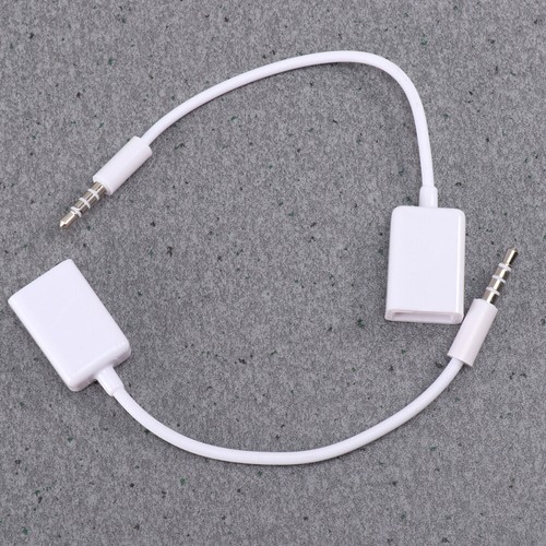 3PCS USB To 3.5MM 12V Vehicle Mounted MP3 Transfer Cable Aux CD Player Audio - 第 5/12 張圖片