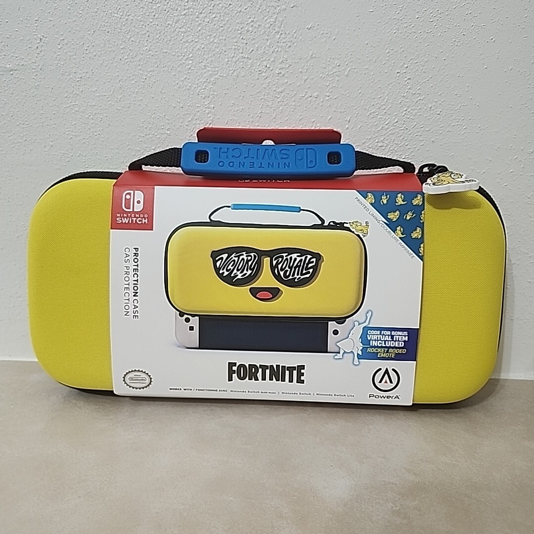 Nintendo Switch PowerA Fortnite Peely Case New With Code for Rocket Rodeo Emote