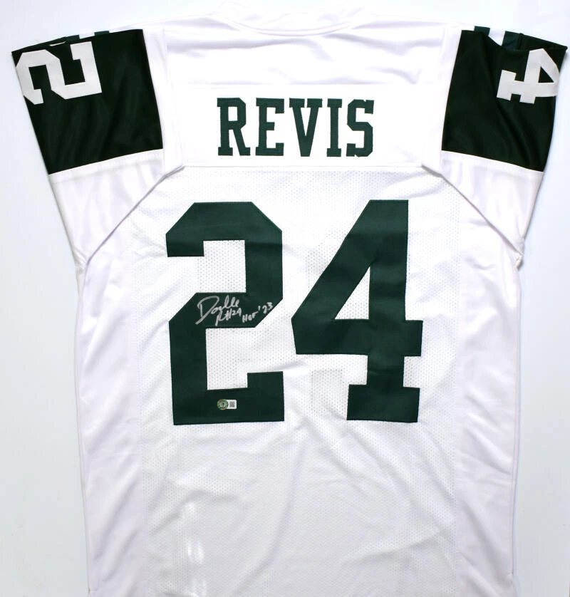 Darrelle Revis Autographed White Pro Style Jersey w HOF Beckett W Hologram