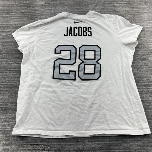 Las Vegas Raiders Shirt Size XXL Womens Josh Jacobs #28 Nike Tee NFL Football - Picture 6 of 7