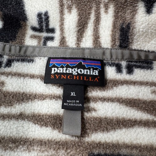 Patagonia Synchilla Snap-T Shepherds Knit Birch Mens Fleece Pullover Jacket XL - Picture 3 of 10