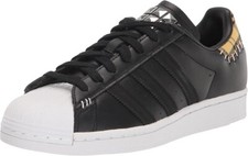 Adidas Superstar Big Kids' Shoes Core Black-Team College Gold GY3361 Size 5 New