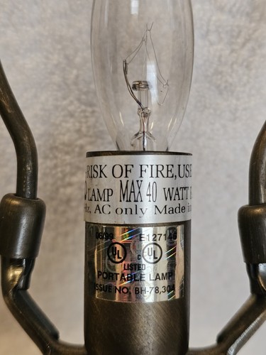 Vintage Tiffany Style 12" Multi-Colored Stained Glass Table Lamp W Bulb Tested. - Picture 5 of 11
