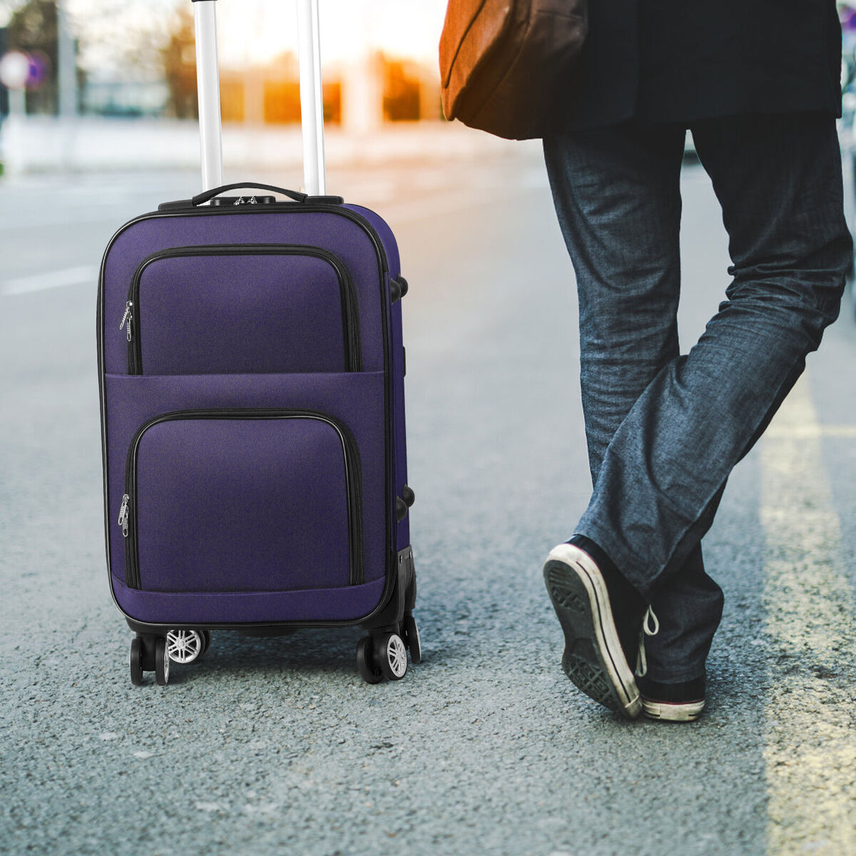 20in/28in Carry on Softside Luggage Lightweight Travel 20in/28in Carry on Softside Luggage Lightweight Travel