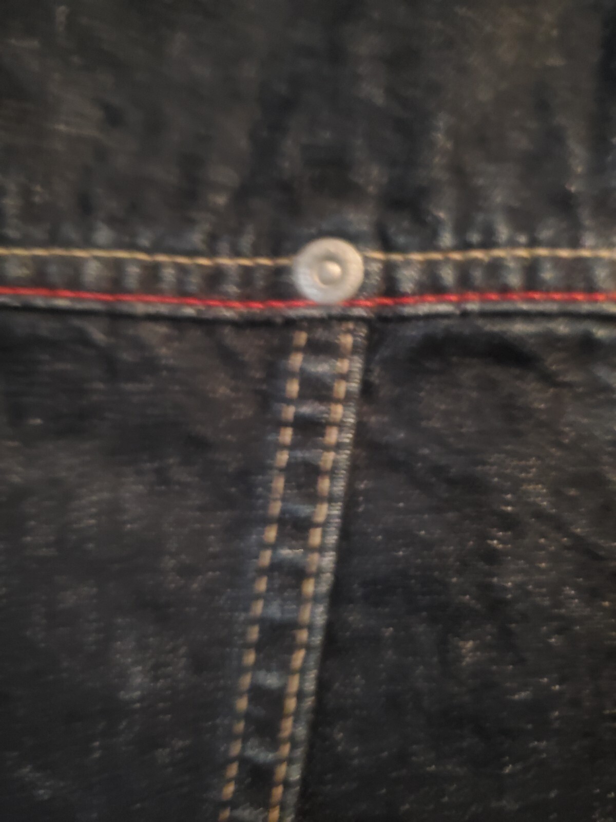 Echo red Denim Foundry Levi Jacket Size Medium - image 14