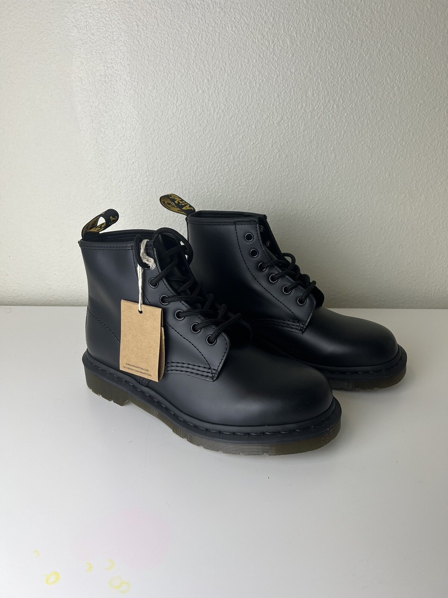 Men’s Dr Martens 101 SMOOTH LEATHER ANKLE BOOTS 101 Smooth Leather Platform Ankle Boots in Black | Dr. Martens main image 2