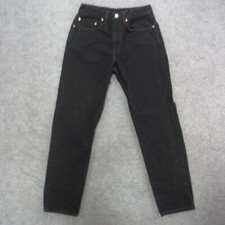 Vintage Levi's 550 Jeans Men's 31x32 Black Dark Wash Tapered Leg Jeans