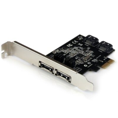 StarTech 2 Port PCI Express SATA 6 Gbps eSATA Controller Card - Dual Port PCIe