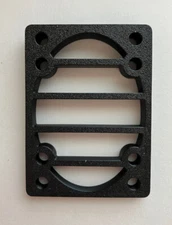 Century WEDGE 1/4 to 1/2 inch Skateboard Longboard Riser Pads, 2 pcs, BLACK