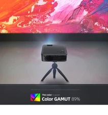 AUN MINI Projector Smart TV WIFI Portable Home Theater Cinema Battery Sync Phone