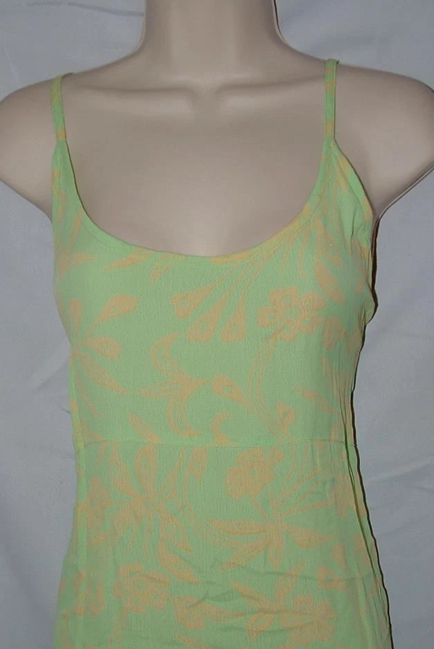 Bright Green Small / Medium Sleeveless Lightweight Sun Dress SACRED THREADS - Image 2 of 3