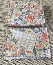 Ralph Lauren 3-Pc Duvet Cover Set FULL QUEEN White Multicolor Floral MACEY 300