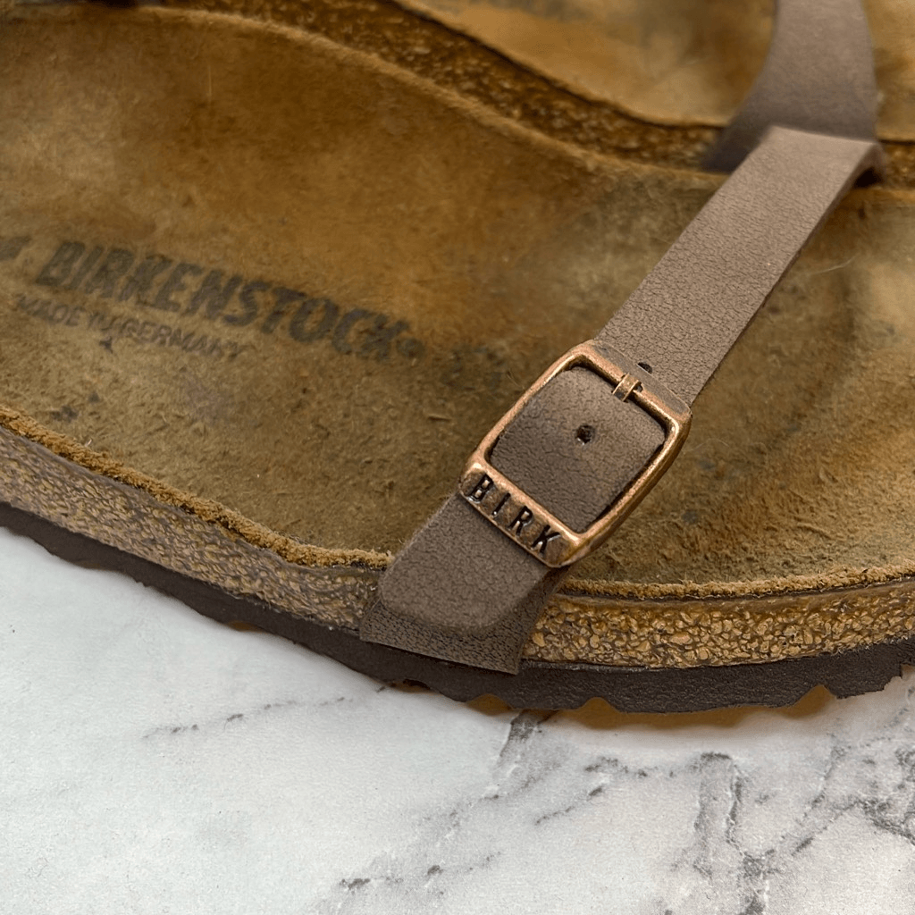 Birkenstock Daloa Biko Flor Mocha Brown Ankle Strap Sandal 40 | eBay