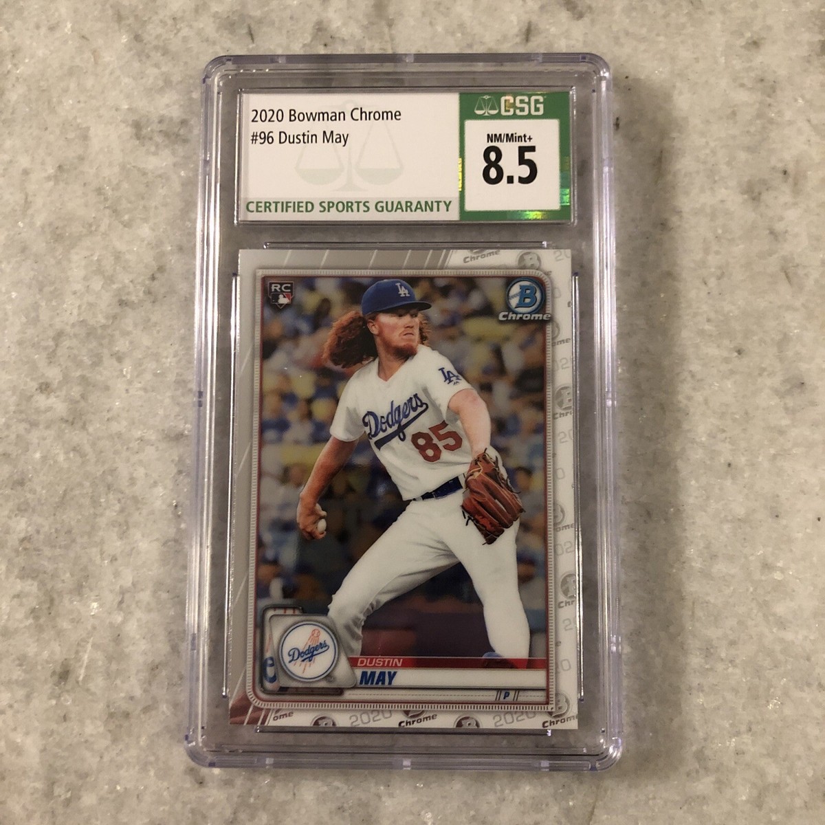 2020 Bowman Chrome - Dustin May #96 Pitching (RC) for sale