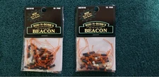 2 packs - Rod-N-Bobb's Beacon Bobber Stop OR7016 Orange 15/pack Glow in the dark