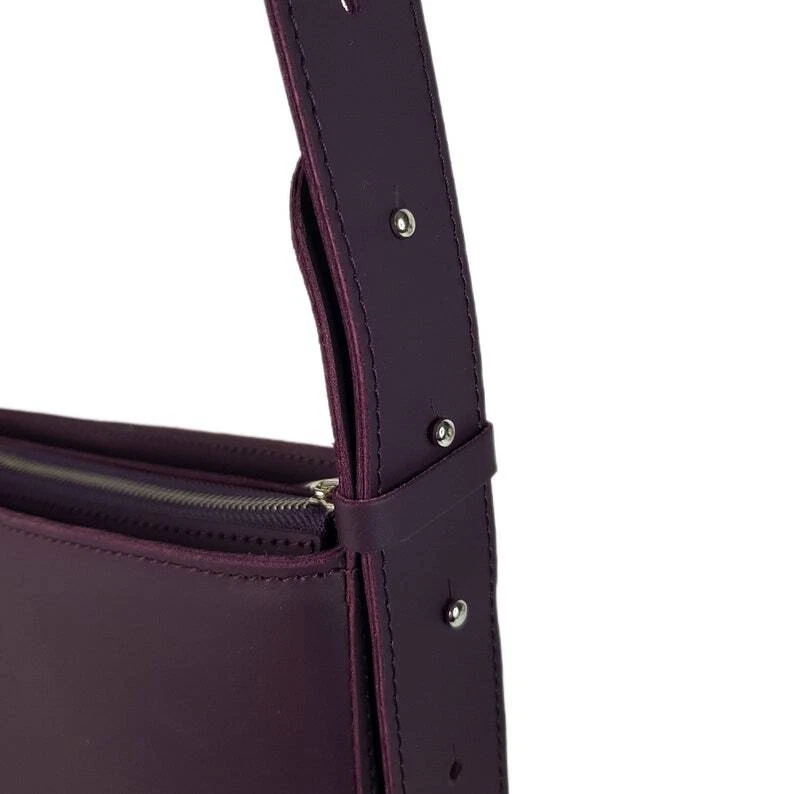 COACH BORSA A MANO DONNA VERA pelle viola borsa a tracolla borsa