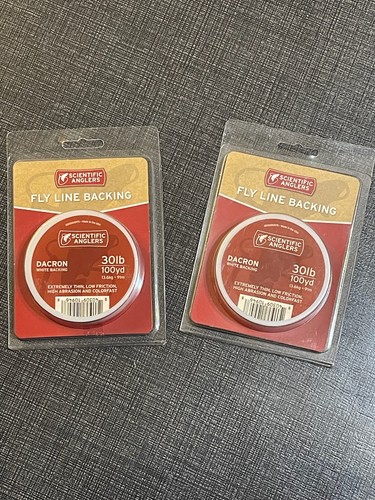 NEW Scientific Anglers Dacron Fly Line Backing 30 lb 100 Yards Orange 2 packs - 第 1/1 張圖片
