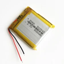 3.7V 800mAh LiPo Li Polymer Rechargeable Battery For GPS Mp3 503540 2/5/10pcs
