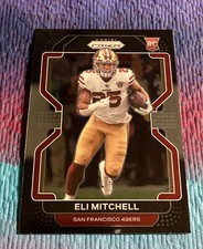 2021 Panini Chronicles Prizm Black Eli Mitchell RC #PB-25 San Francisco 49ers