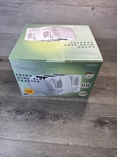 Toastmaster Toaster 4-Slice Wide Slot White Steel Model T 2040W