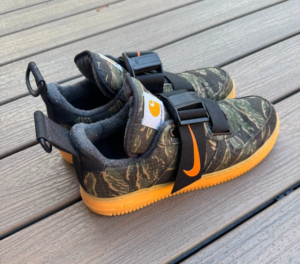Size 13 - Nike Carhartt WIP x Air Force 1 Utility Premium Low Camo - Image 4 of 4