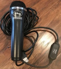 Nintendo Wii Black Disney Interactive Studios Microphone -Logitech