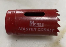 MORSE 1 1/8" AV18  29mm MASTER COBALT BI-METAL  HOLE SAW         